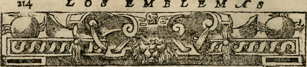 An illustration from Los emblemas de Alciato : traducidos en rhimas españolas ..., 1549, leaf 217