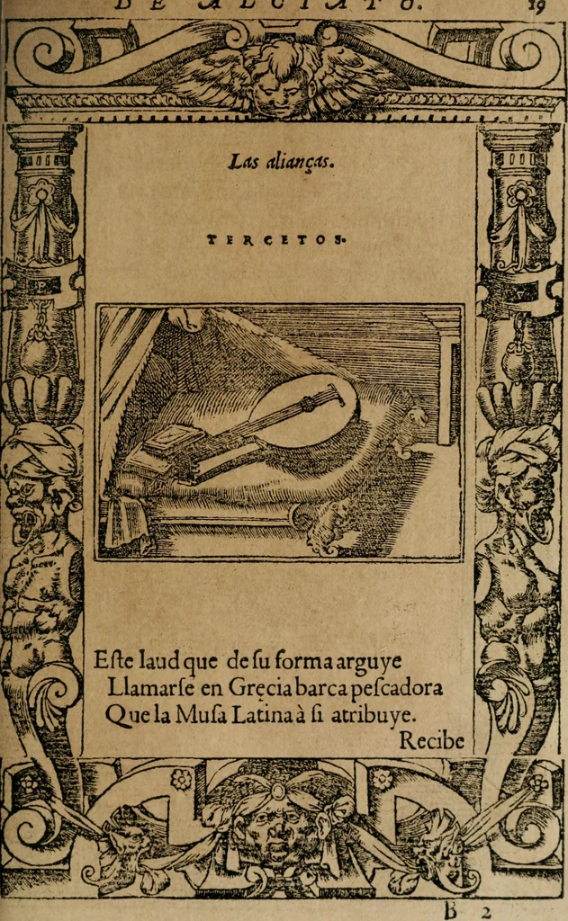 An illustration from Los emblemas de Alciato : traducidos en rhimas españolas ..., 1549, leaf 22