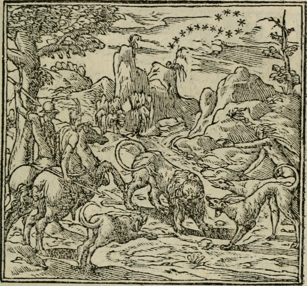 An illustration from Los emblemas de Alciato : traducidos en rhimas españolas ..., 1549, leaf 230