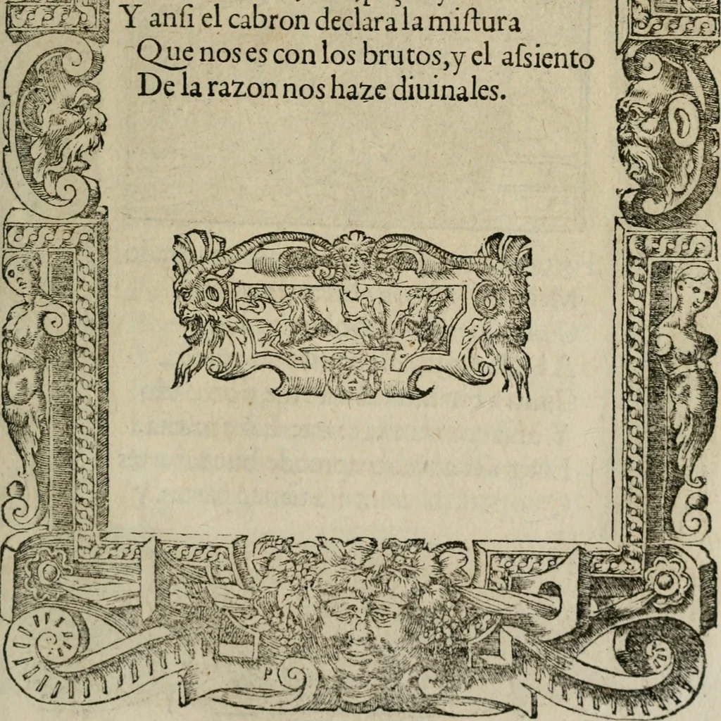 An illustration from Los emblemas de Alciato : traducidos en rhimas españolas ..., 1549, leaf 236