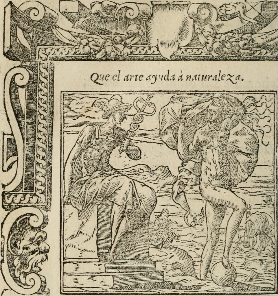 An illustration from Los emblemas de Alciato : traducidos en rhimas españolas ..., 1549, leaf 237