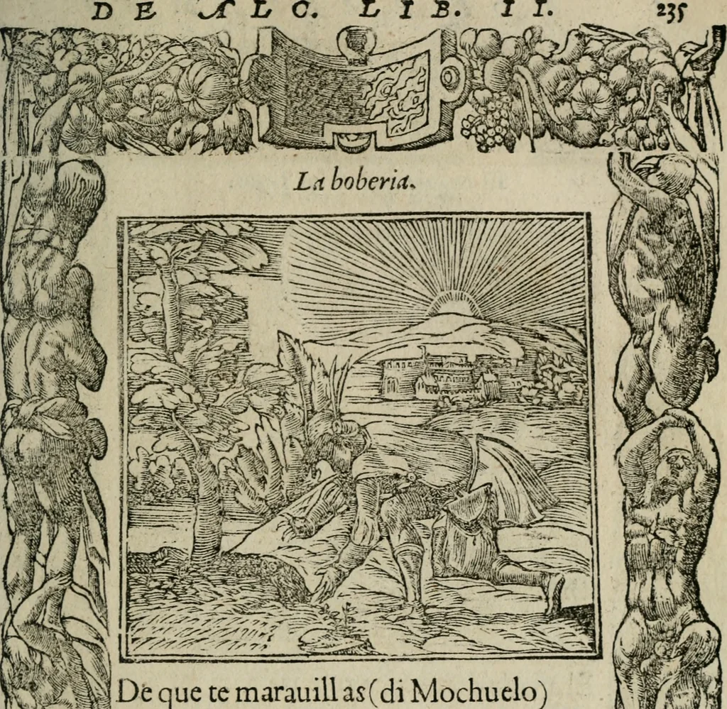 An illustration from Los emblemas de Alciato : traducidos en rhimas españolas ..., 1549, leaf 238