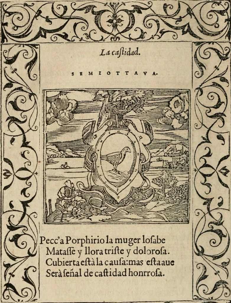 An illustration from Los emblemas de Alciato : traducidos en rhimas españolas ..., 1549, leaf 249