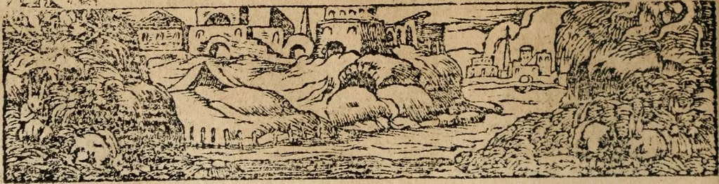 An illustration from Los emblemas de Alciato : traducidos en rhimas españolas ..., 1549, leaf 25