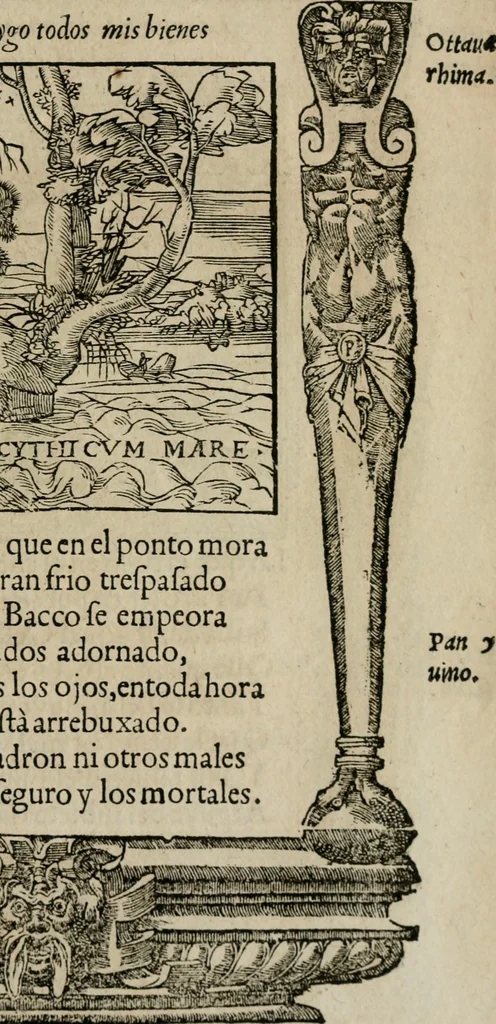 An illustration from Los emblemas de Alciato : traducidos en rhimas españolas ..., 1549, leaf 254
