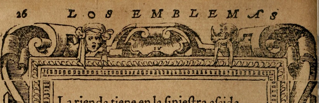 An illustration from Los emblemas de Alciato : traducidos en rhimas españolas ..., 1549, leaf 29