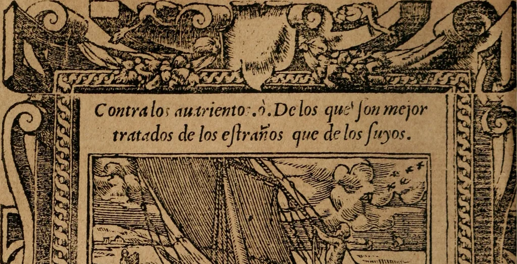 An illustration from Los emblemas de Alciato : traducidos en rhimas españolas ..., 1549, leaf 33