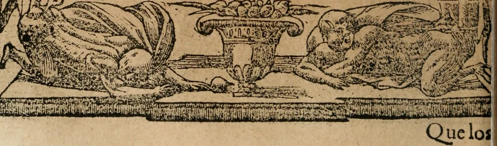 An illustration from Los emblemas de Alciato : traducidos en rhimas españolas ..., 1549, leaf 35