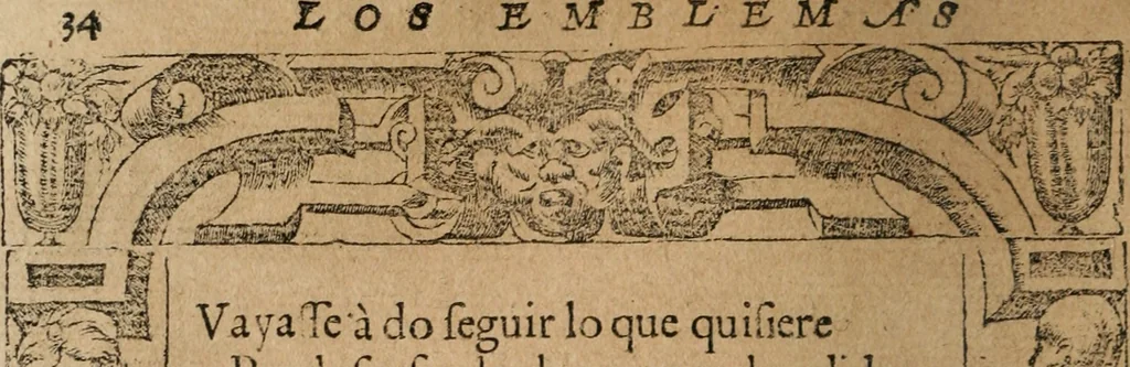 An illustration from Los emblemas de Alciato : traducidos en rhimas españolas ..., 1549, leaf 37