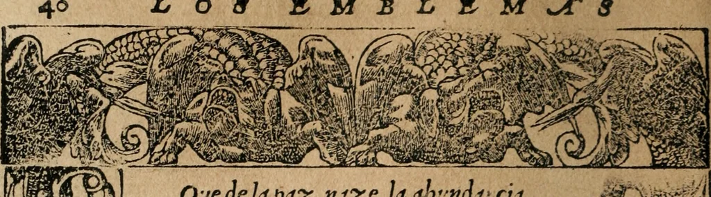 An illustration from Los emblemas de Alciato : traducidos en rhimas españolas ..., 1549, leaf 43