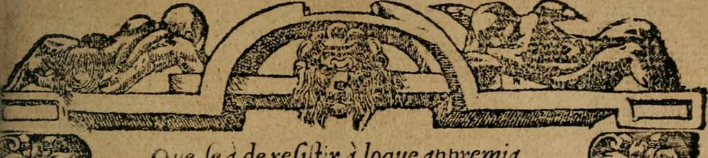 An illustration from Los emblemas de Alciato : traducidos en rhimas españolas ..., 1549, leaf 48