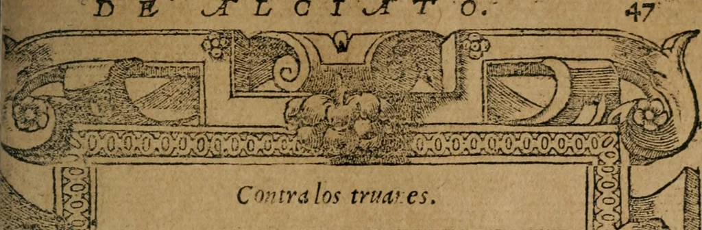 An illustration from Los emblemas de Alciato : traducidos en rhimas españolas ..., 1549, leaf 50