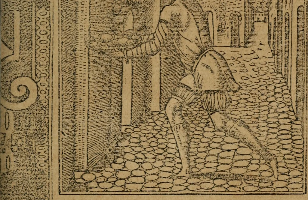 An illustration from Los emblemas de Alciato : traducidos en rhimas españolas ..., 1549, leaf 50