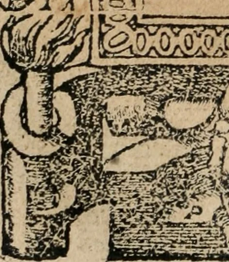 An illustration from Los emblemas de Alciato : traducidos en rhimas españolas ..., 1549, leaf 51