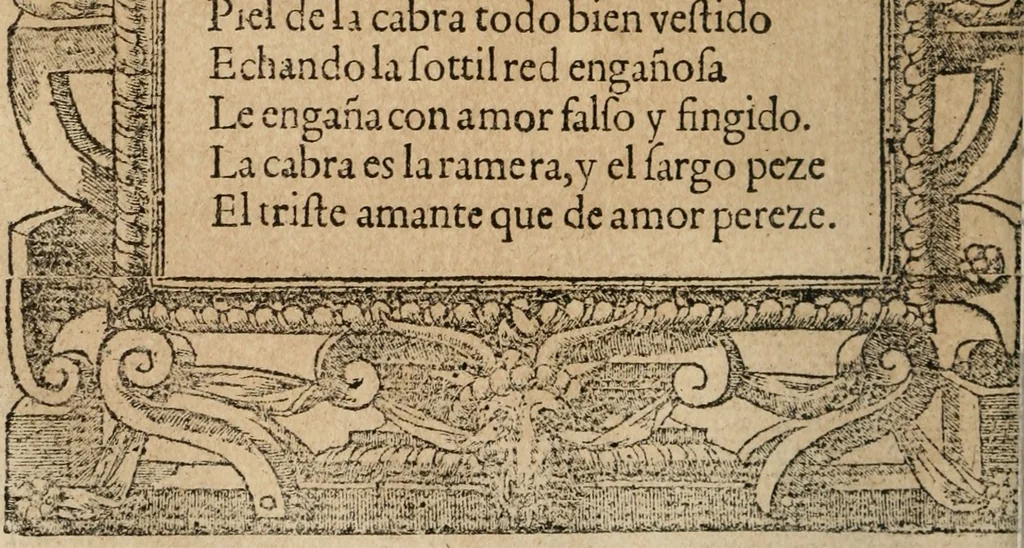 An illustration from Los emblemas de Alciato : traducidos en rhimas españolas ..., 1549, leaf 53