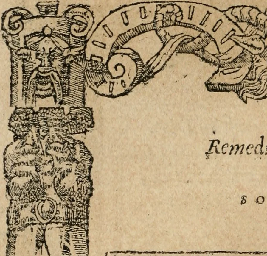 An illustration from Los emblemas de Alciato : traducidos en rhimas españolas ..., 1549, leaf 57