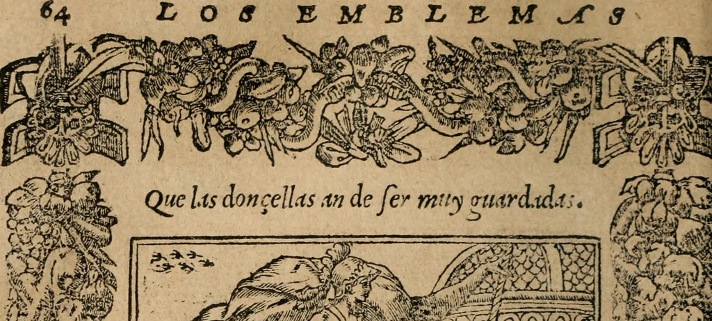 An illustration from Los emblemas de Alciato : traducidos en rhimas españolas ..., 1549, leaf 67
