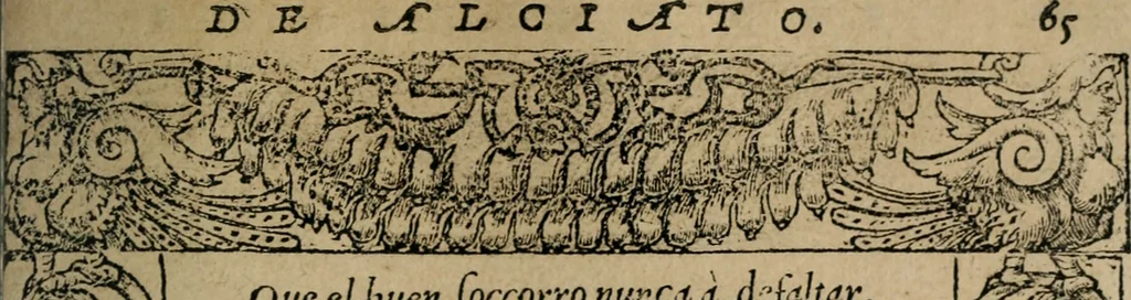 An illustration from Los emblemas de Alciato : traducidos en rhimas españolas ..., 1549, leaf 68