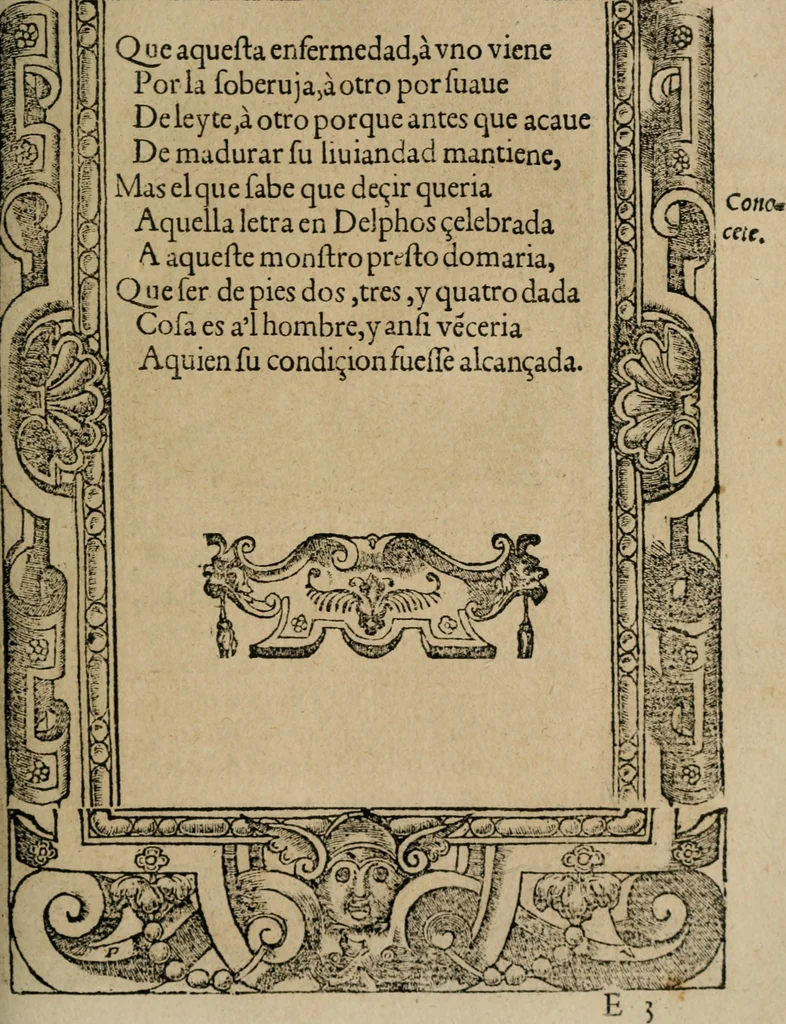 An illustration from Los emblemas de Alciato : traducidos en rhimas españolas ..., 1549, leaf 72
