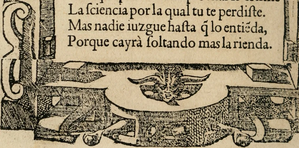 An illustration from Los emblemas de Alciato : traducidos en rhimas españolas ..., 1549, leaf 79