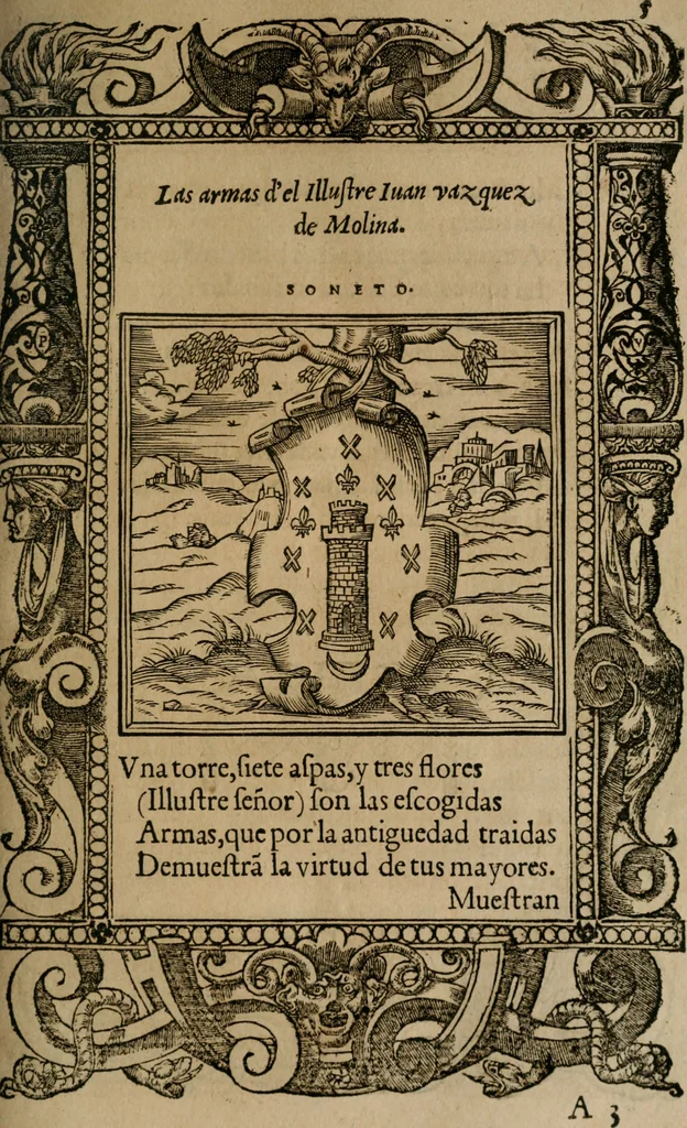 An illustration from Los emblemas de Alciato : traducidos en rhimas españolas ..., 1549, leaf 8