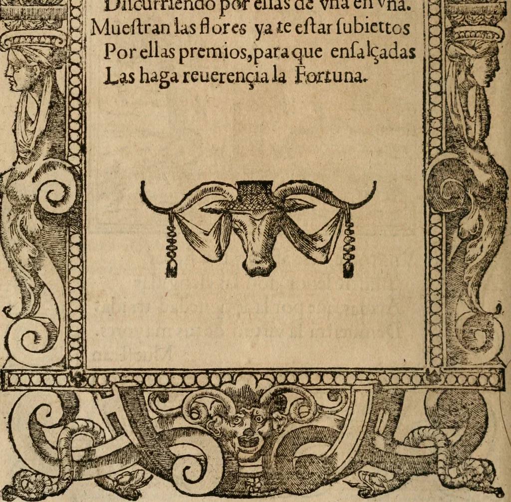 An illustration from Los emblemas de Alciato : traducidos en rhimas españolas ..., 1549, leaf 9