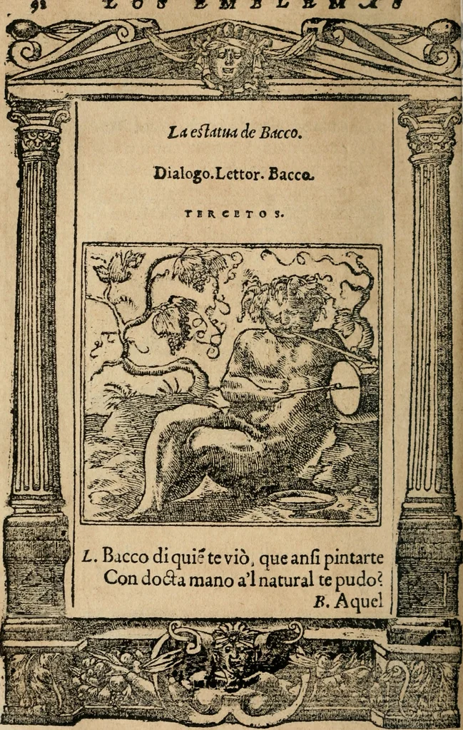 An illustration from Los emblemas de Alciato : traducidos en rhimas españolas ..., 1549, leaf 95