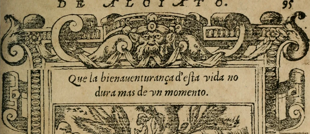 An illustration from Los emblemas de Alciato : traducidos en rhimas españolas ..., 1549, leaf 98