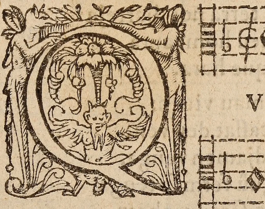 An illustration from Los psalmes de David metuts en rima / bernesa., 1583, leaf 20