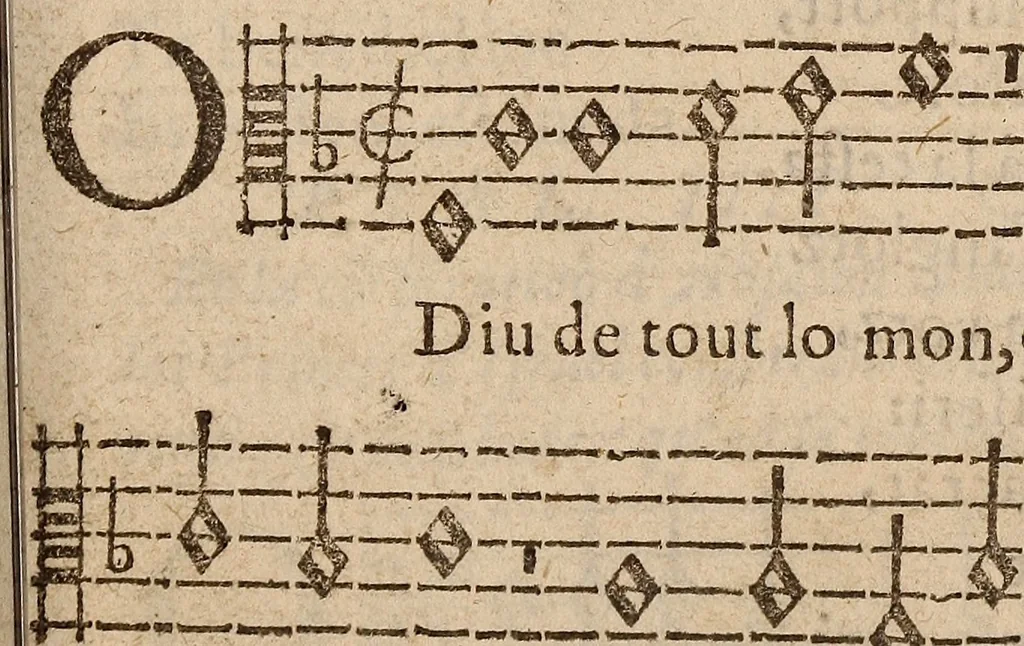 An illustration from Los psalmes de David metuts en rima / bernesa., 1583, leaf 24