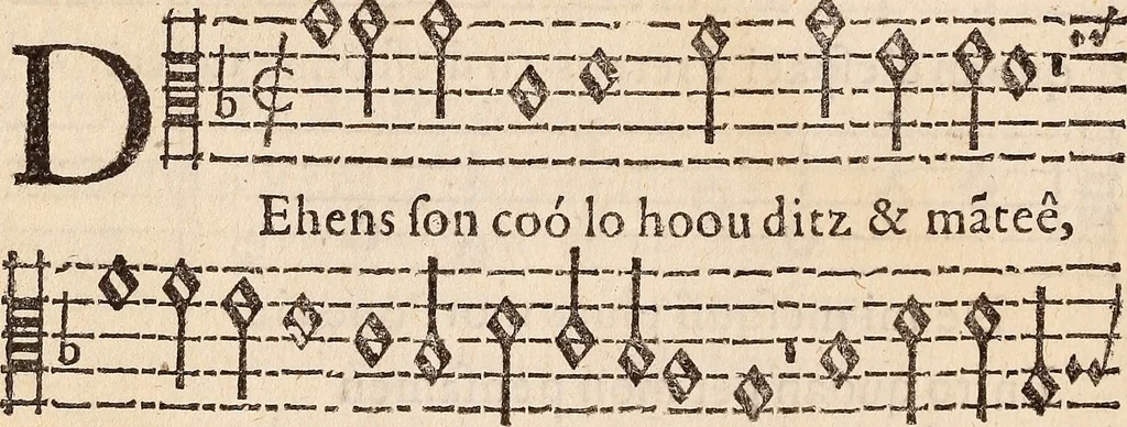 An illustration from Los psalmes de David metuts en rima / bernesa., 1583, leaf 49