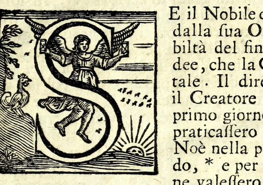 An illustration from Lo squadro di Antonio Camillo Leoni, sacerdote piacentino : trattato breve, mà d'utile, e necessario à professori di geometría, e d'architettura d'acque, per havere distanze de' siti, dare il suo à pretendenti legitimi nelle alluvioni de' fiumi, repararsi dalle corrosioni fluviali, e misurare un'acqua corente : dedicato all' illustrissimo, e reverendissimo monsignore Giorgio Barni, dall' illustrissimo signor conte Gio. Battista Landi, 1699, leaf 17