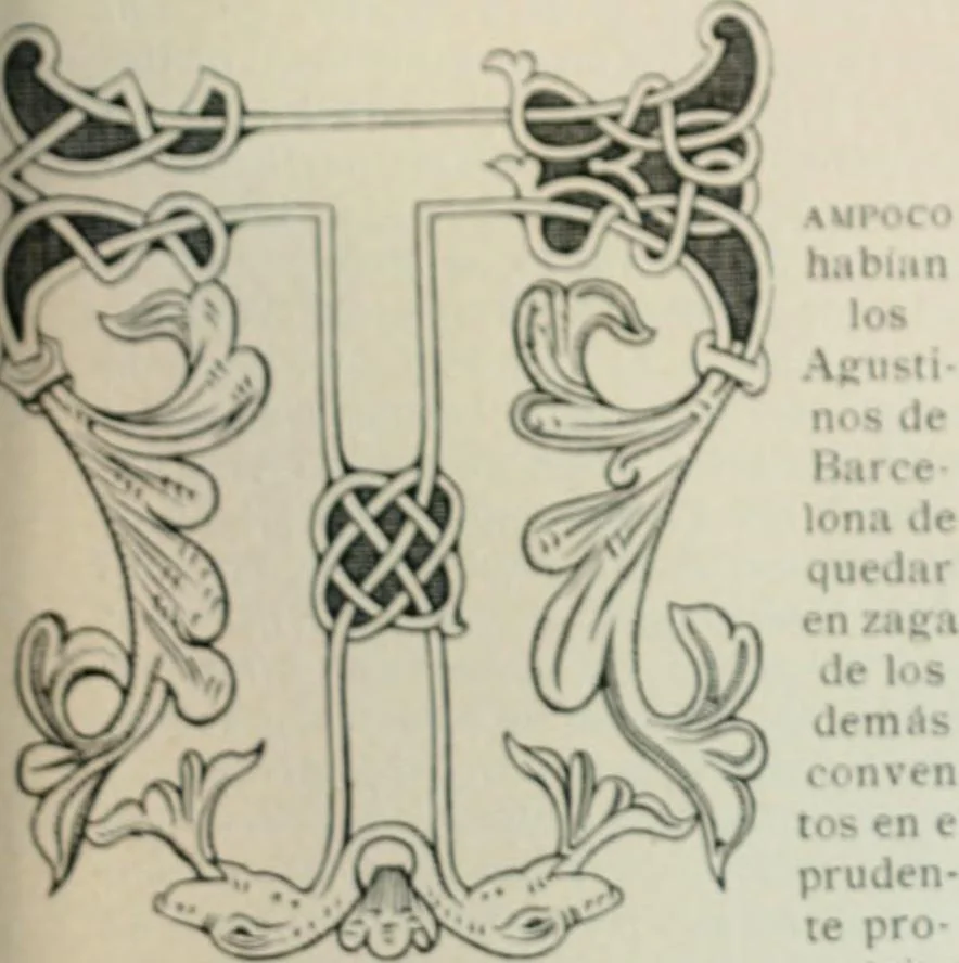 An illustration from Los religiosos en Cataluña durante la primera mitad del siglo 19, 1915, leaf 1154