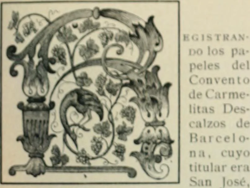 An illustration from Los religiosos en Cataluña durante la primera mitad del siglo 19, 1915, leaf 1274