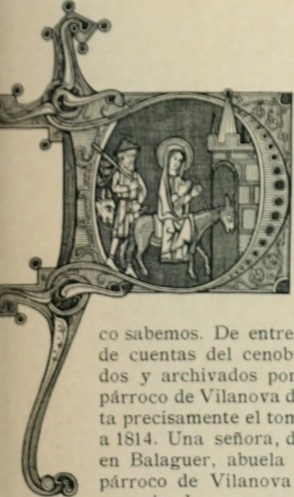 An illustration from Los religiosos en Cataluña durante la primera mitad del siglo 19, 1915, leaf 172