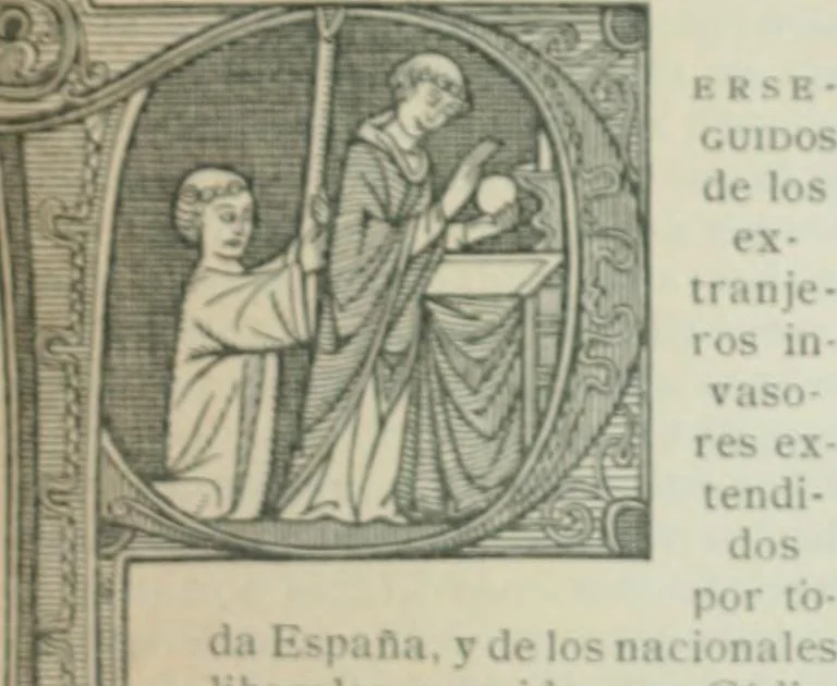 An illustration from Los religiosos en Cataluña durante la primera mitad del siglo 19, 1915, leaf 562