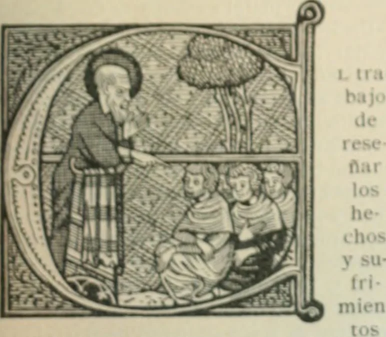 An illustration from Los religiosos en Cataluña durante la primera mitad del siglo 19, 1915, leaf 958