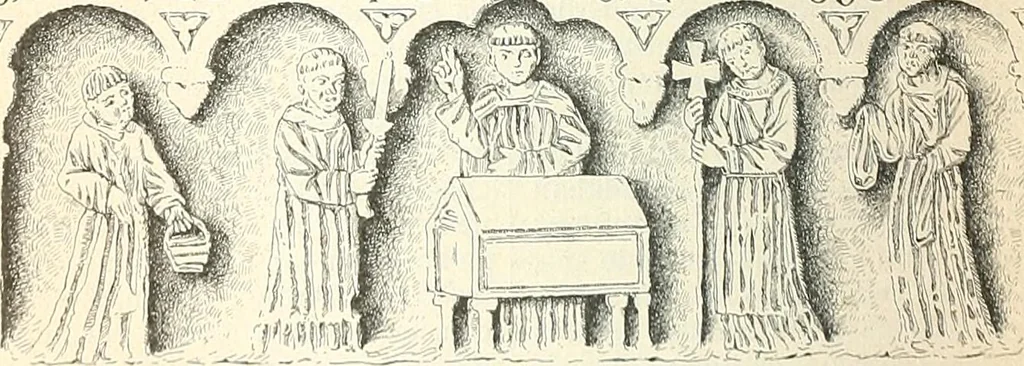 An illustration from Los religiosos en Cataluña durante la primera mitad del siglo 19, 1915, leaf 985