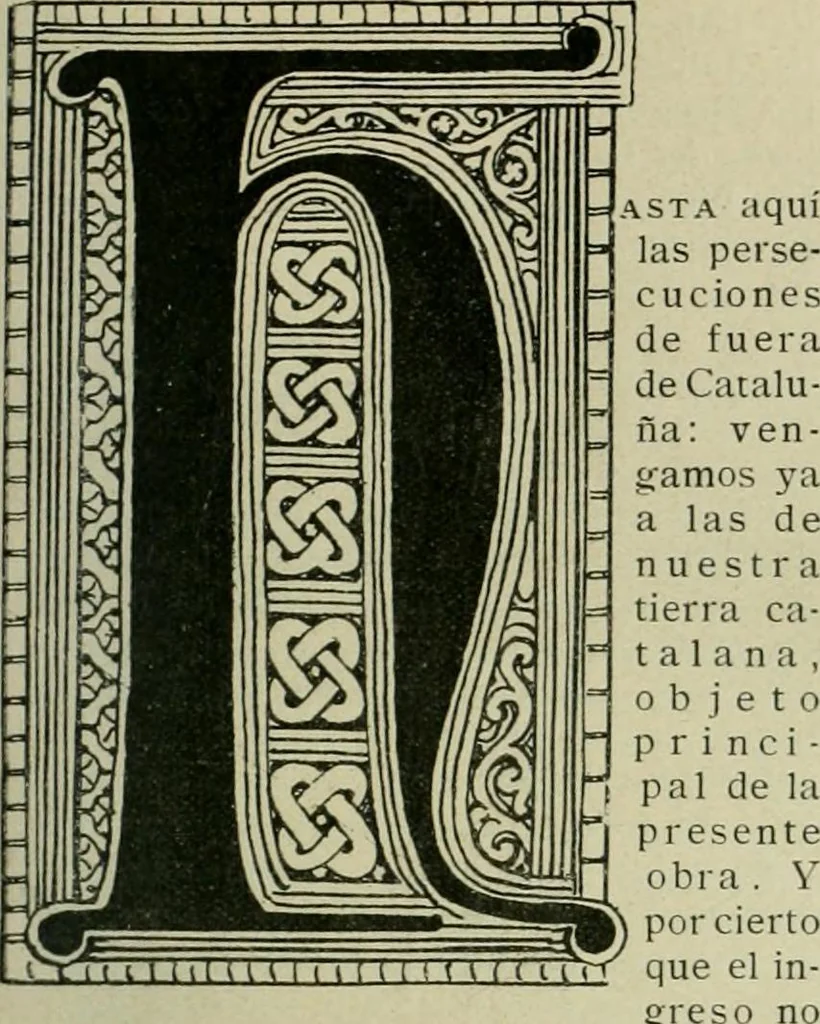 An illustration from Los religiosos en Cataluña durante la primera mitad del siglo 19, 1915, leaf 138