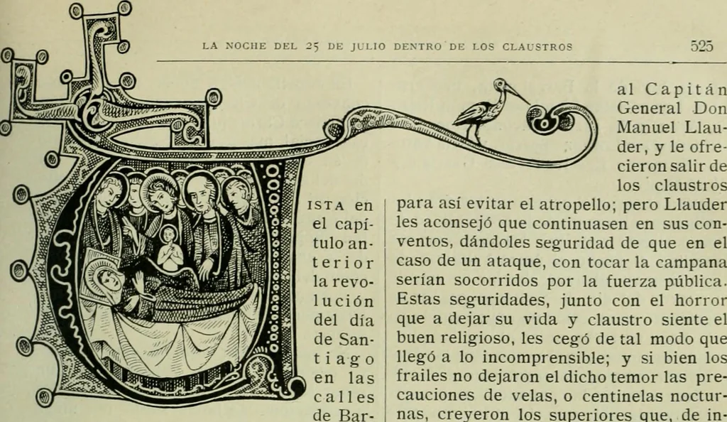 An illustration from Los religiosos en Cataluña durante la primera mitad del siglo 19, 1915, leaf 556