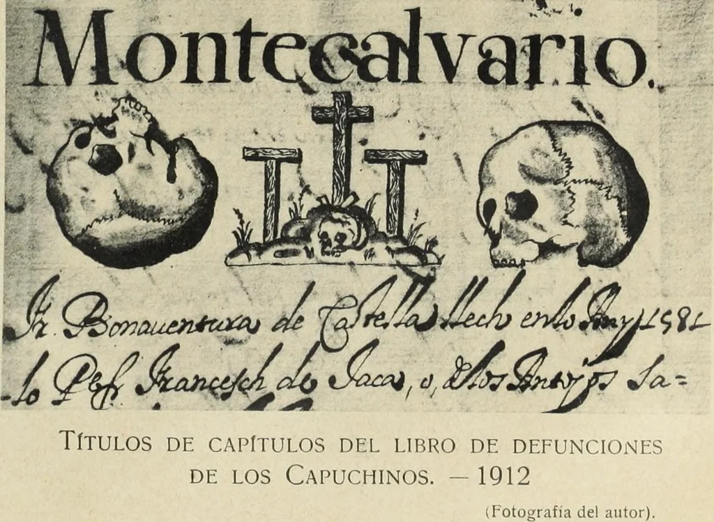 An illustration from Los religiosos en Cataluña durante la primera mitad del siglo 19, 1915, leaf 228