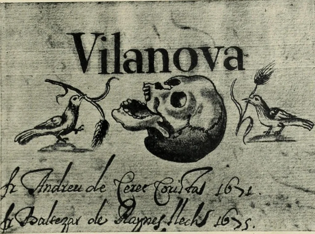 An illustration from Los religiosos en Cataluña durante la primera mitad del siglo 19, 1915, leaf 246