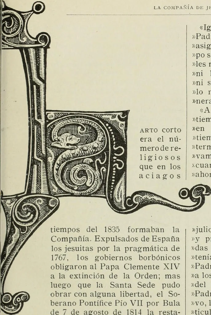 An illustration from Los religiosos en Cataluña durante la primera mitad del siglo 19, 1915, leaf 300