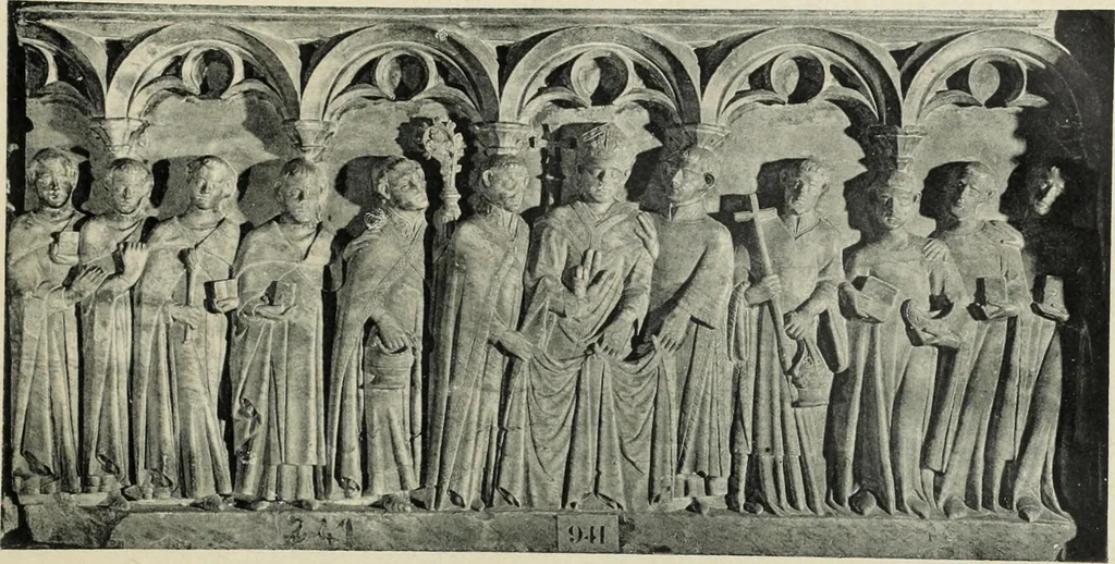 An illustration from Los religiosos en Cataluña durante la primera mitad del siglo 19, 1915, leaf 444
