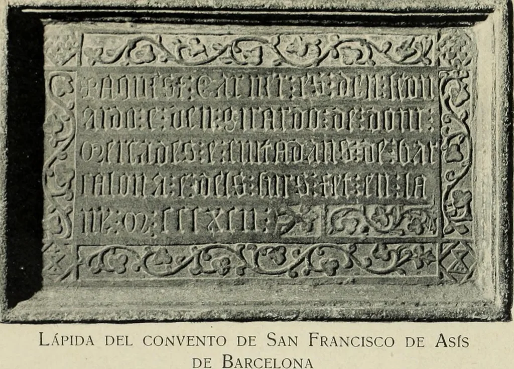An illustration from Los religiosos en Cataluña durante la primera mitad del siglo 19, 1915, leaf 444