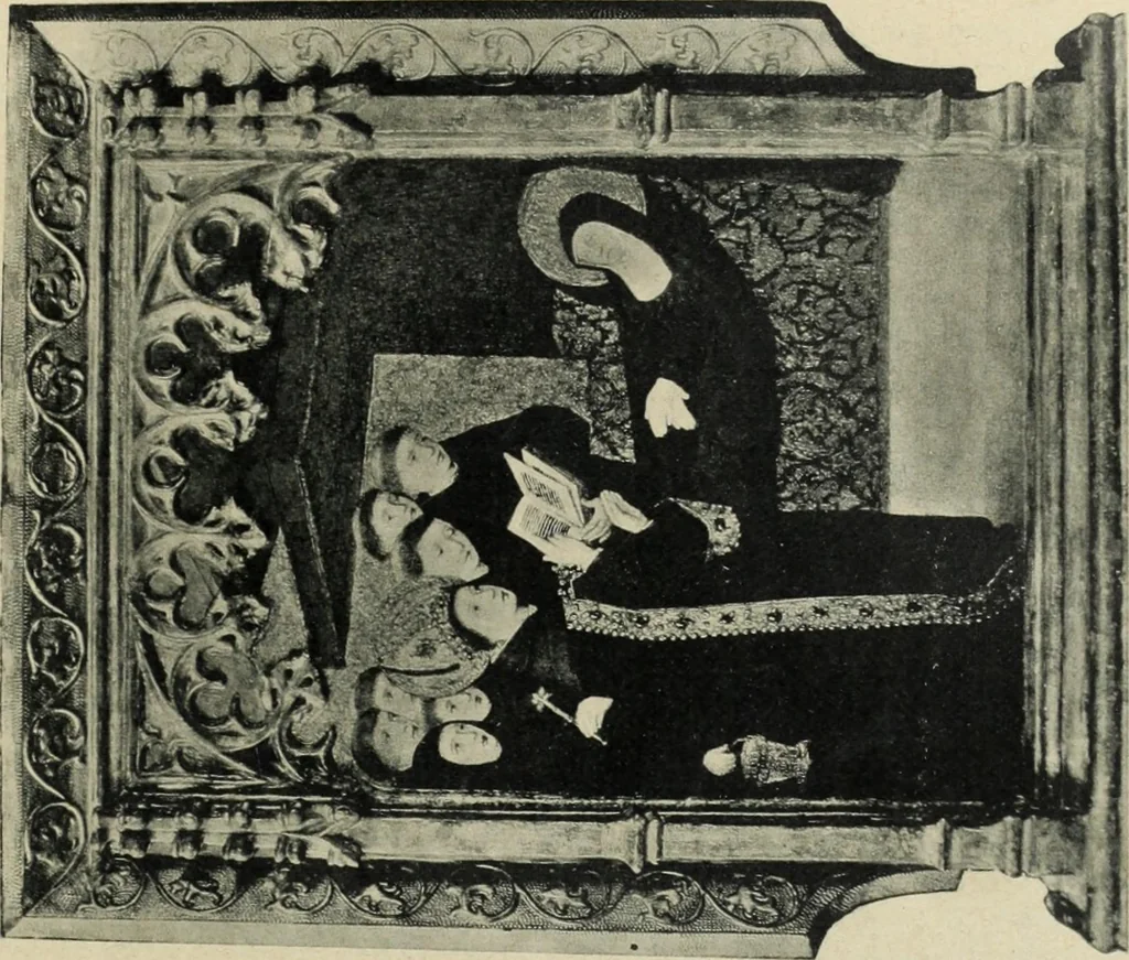 An illustration from Los religiosos en Cataluña durante la primera mitad del siglo 19, 1915, leaf 98