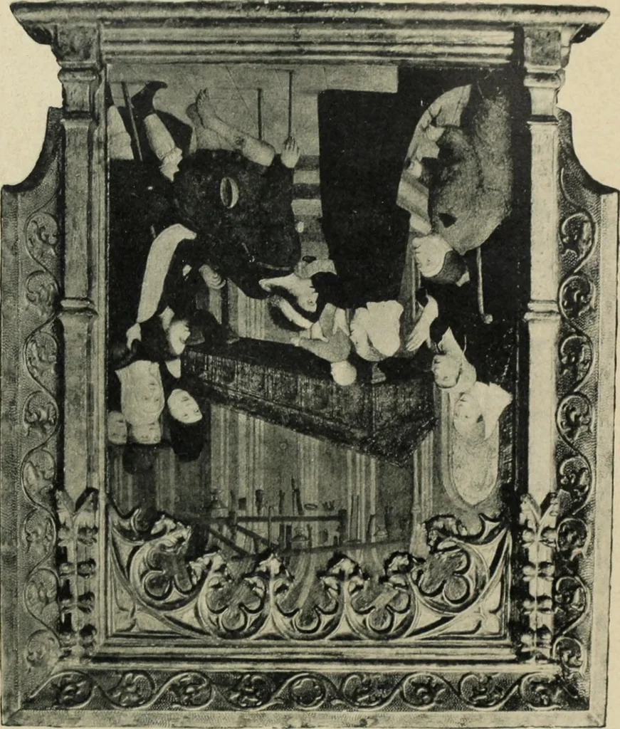 An illustration from Los religiosos en Cataluña durante la primera mitad del siglo 19, 1915, leaf 98