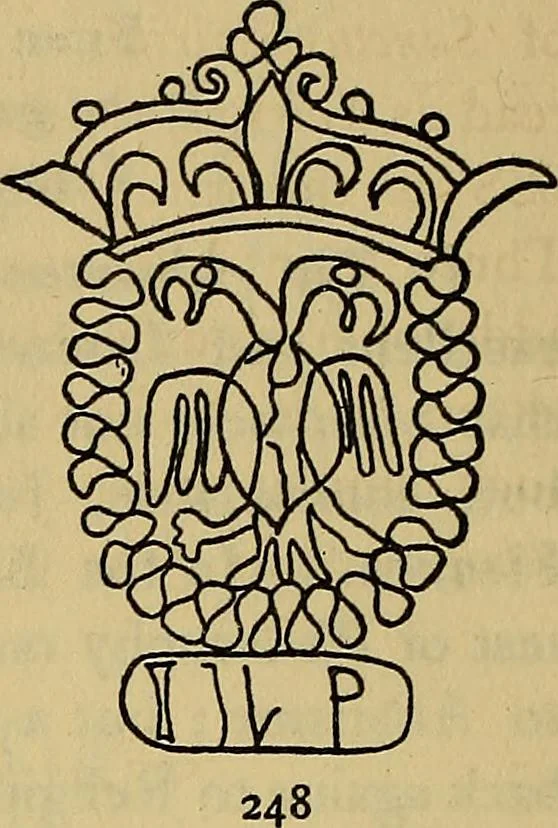 An illustration from The lost language of symbolism : an inquiry into the origin of certain letters, words, names, fairy-tales, folklore, and mythologies, 1912, leaf 107