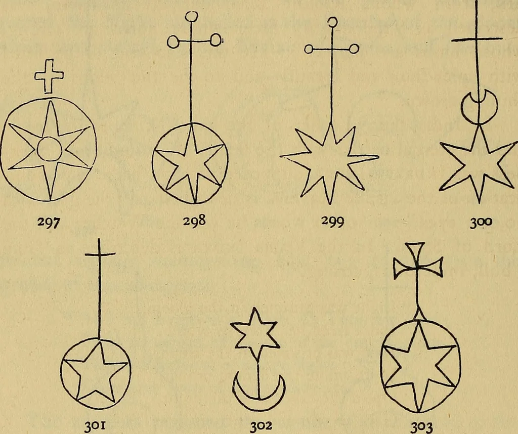 An illustration from The lost language of symbolism : an inquiry into the origin of certain letters, words, names, fairy-tales, folklore, and mythologies, 1912, leaf 125