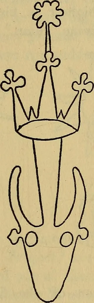 An illustration from The lost language of symbolism : an inquiry into the origin of certain letters, words, names, fairy-tales, folklore, and mythologies, 1912, leaf 156